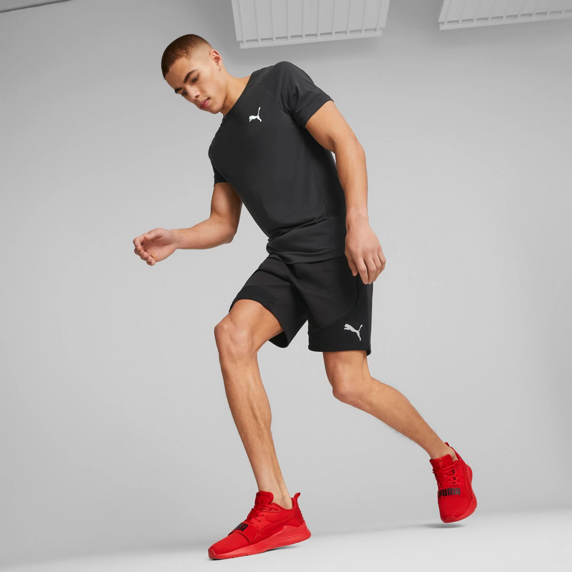 Scarpe da running rosse da uomo con maxi-logo Puma Wired Run - Image 3