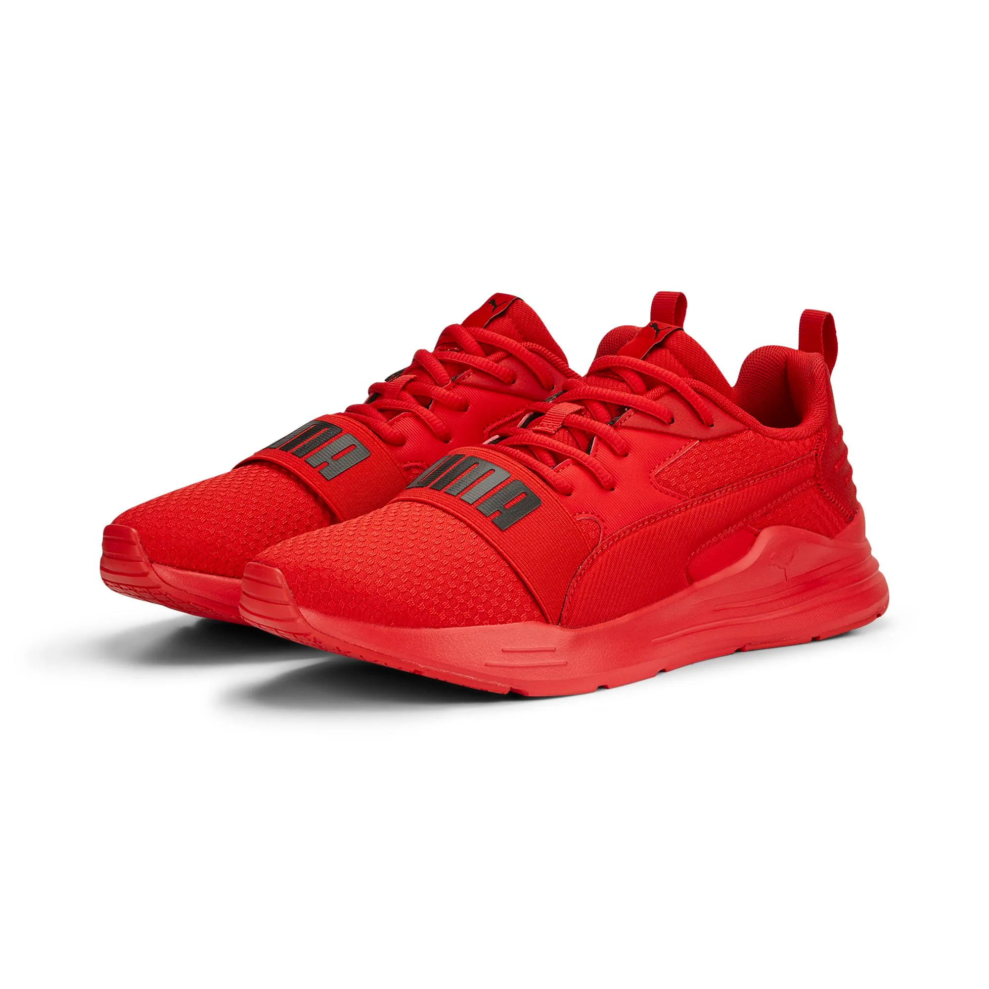 Scarpe da running rosse da uomo con maxi-logo Puma Wired Run - Image 4