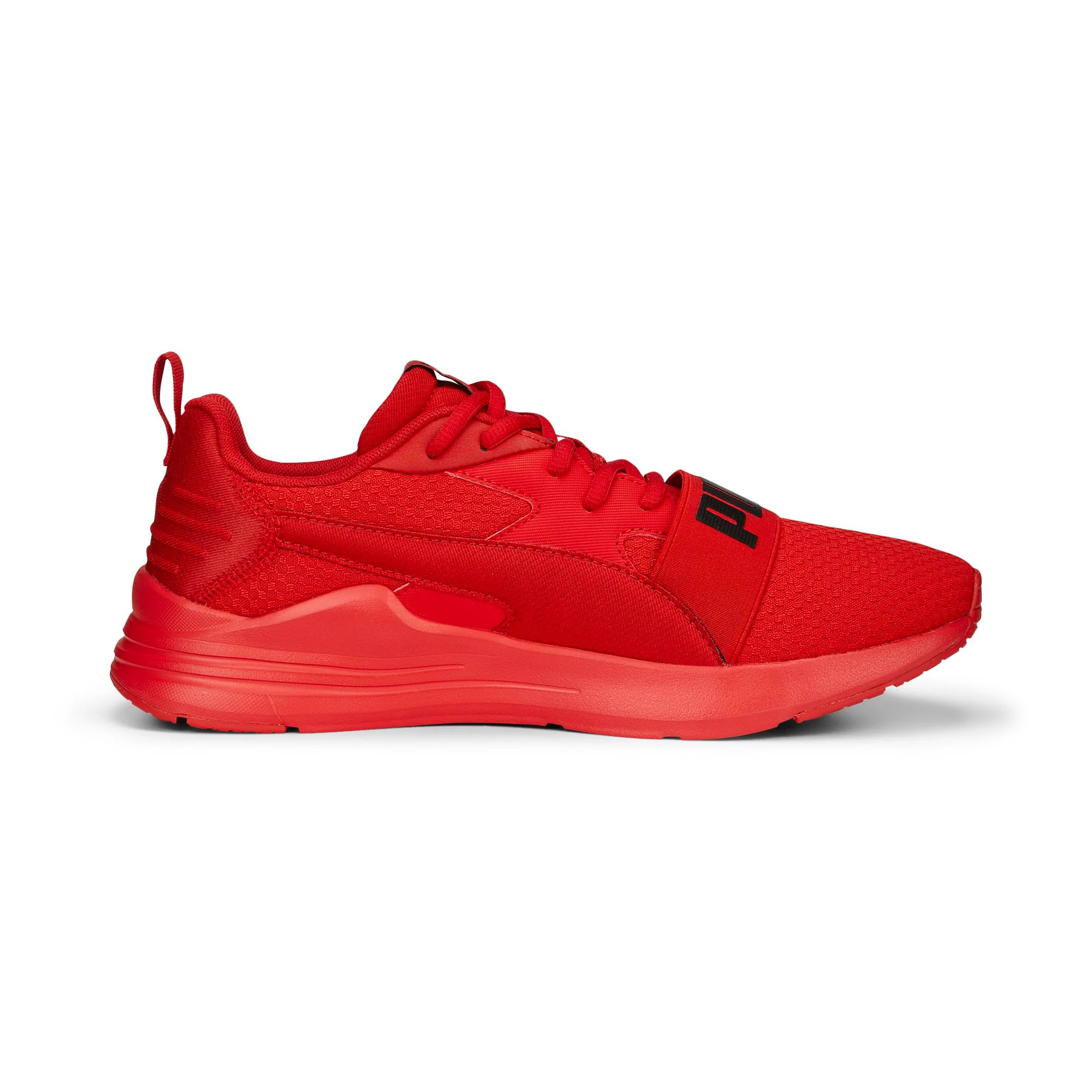 Scarpe da running rosse da uomo con maxi-logo Puma Wired Run - Image 7