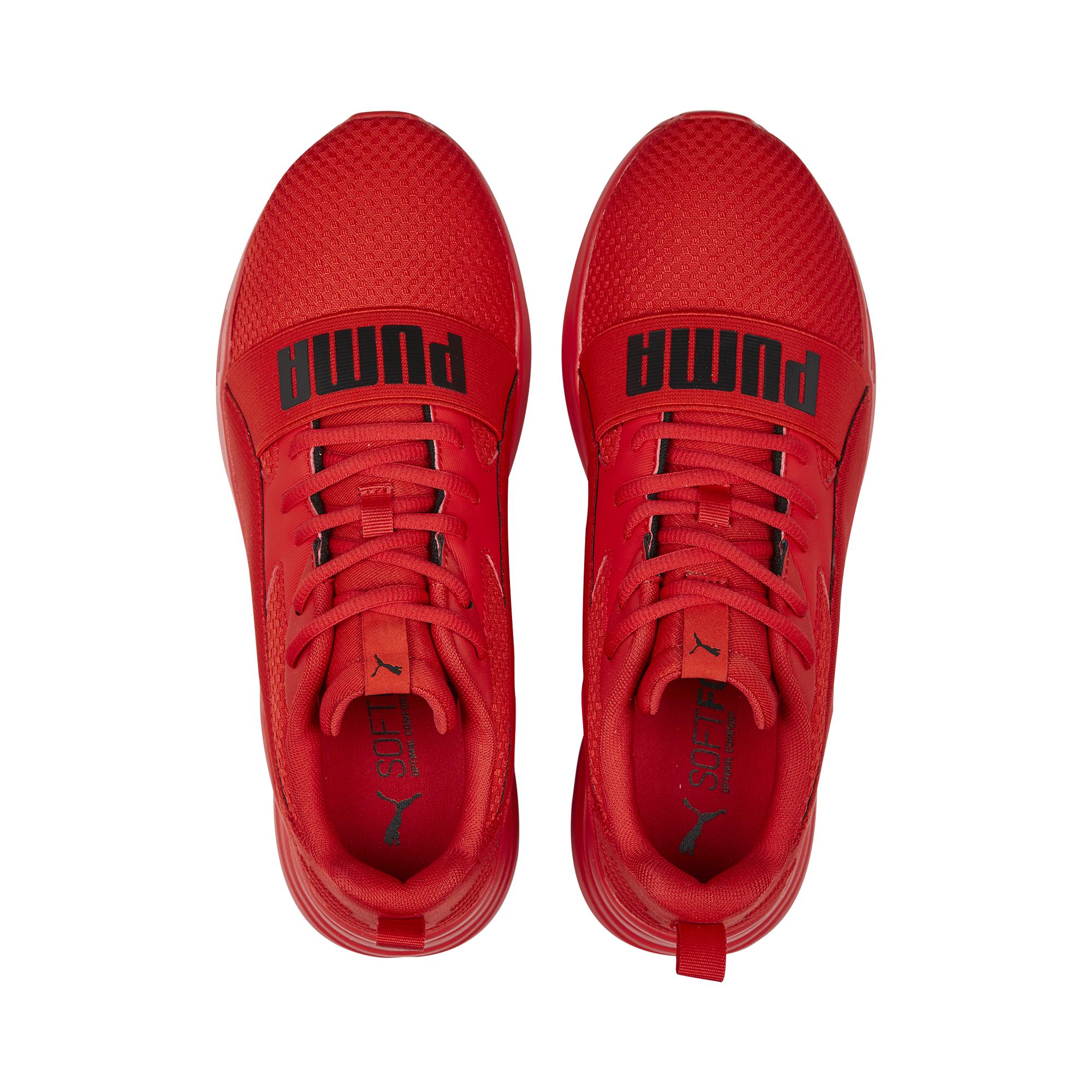 Scarpe da running rosse da uomo con maxi-logo Puma Wired Run - Image 8