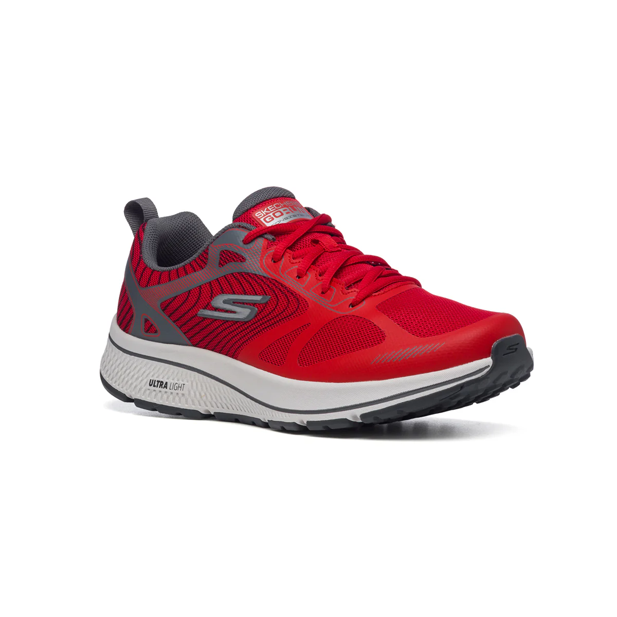 Scarpe da running rosse in mesh con suola Ultra Light Skechers Go Run Consistent - Image 2