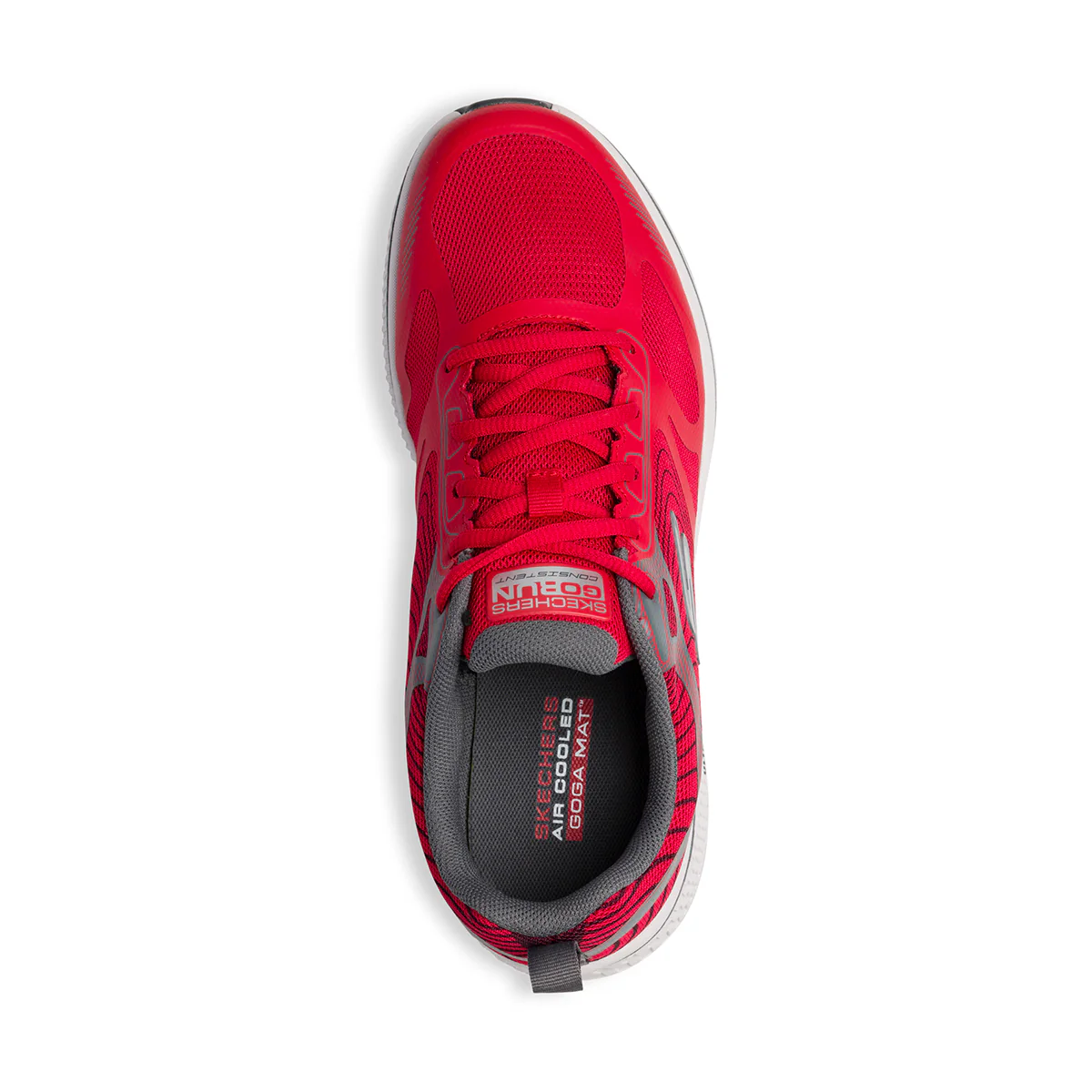 Scarpe da running rosse in mesh con suola Ultra Light Skechers Go Run Consistent - Image 8