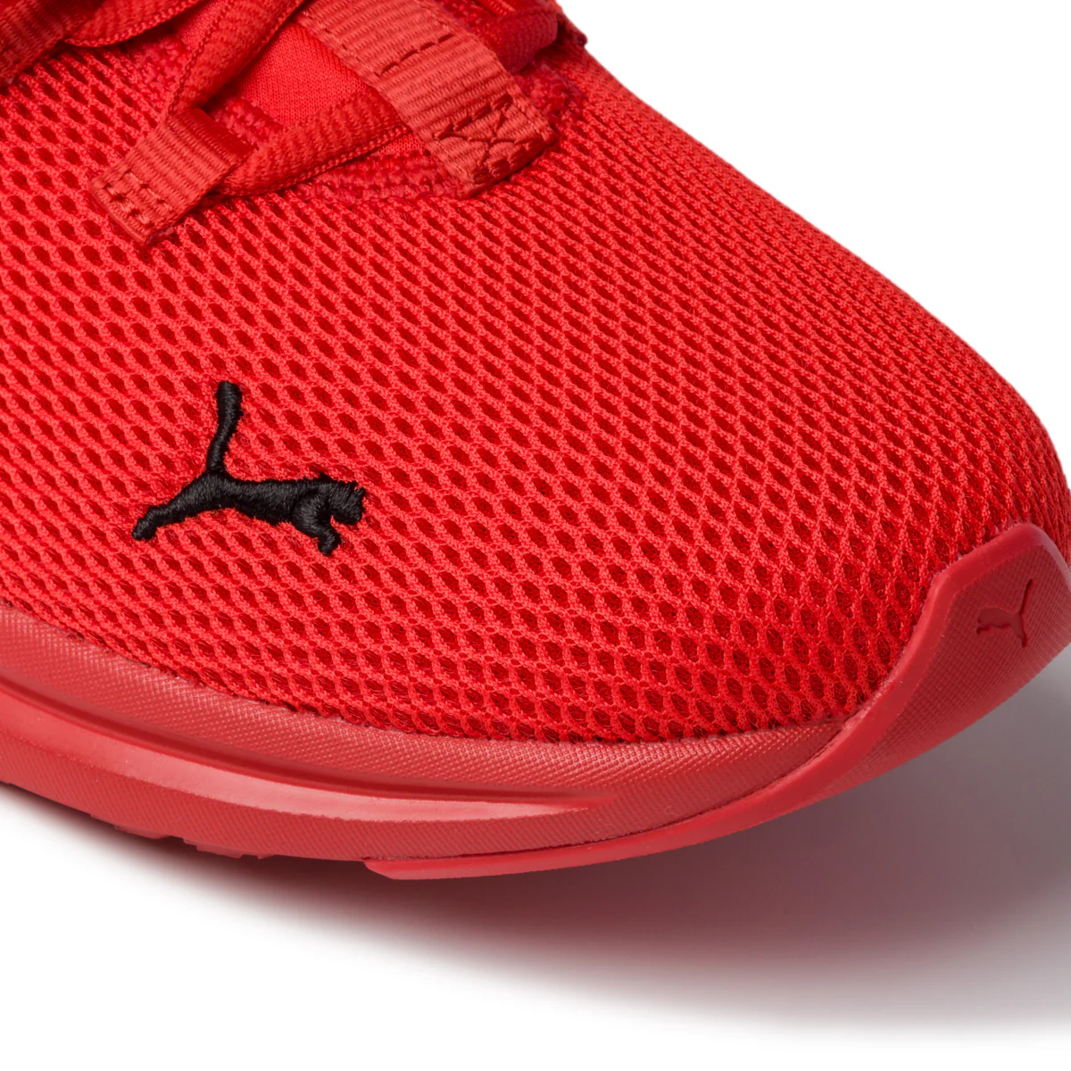 Sneakers rosse in tessuto mesh con logo laterale Puma Enzo 2 - Image 5