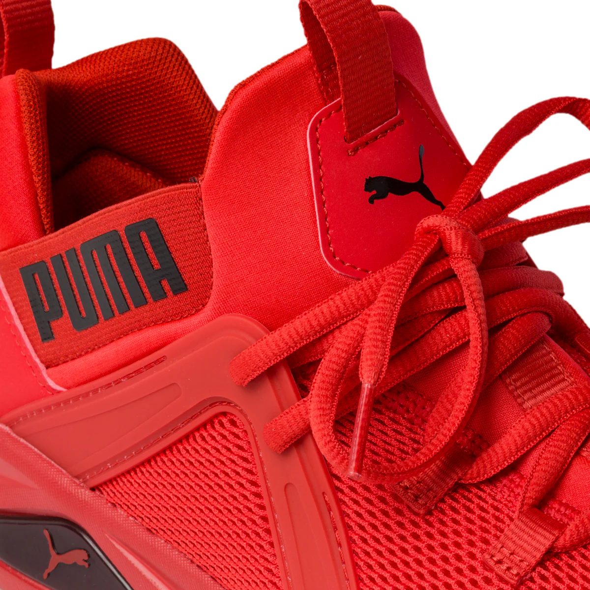 Sneakers rosse in tessuto mesh con logo laterale Puma Enzo 2 - Image 6