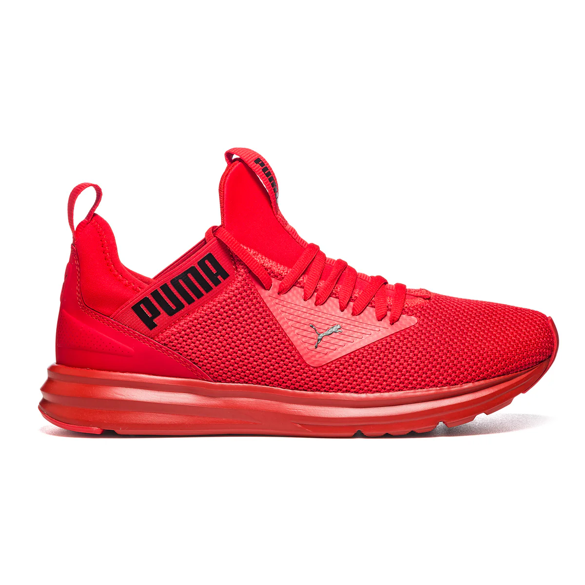 Sneakers rosse in tessuto mesh con logo laterale Puma Enzo Beta Woven