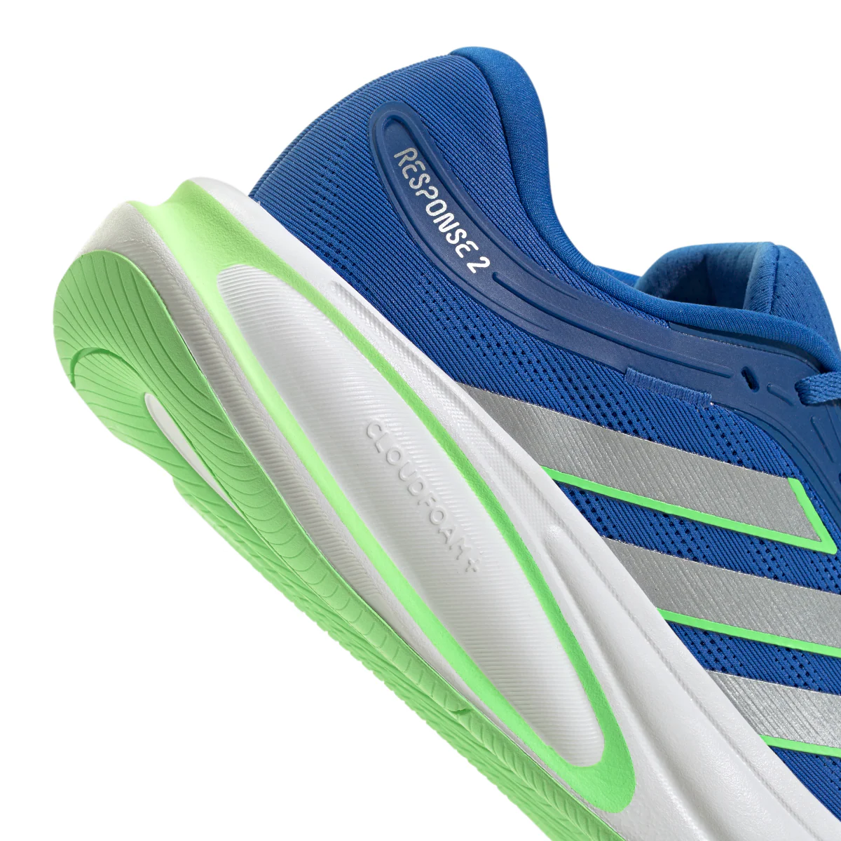Scarpe da running uomo adidas Response 2 blu con intersuola Cloudfoam - Image 13