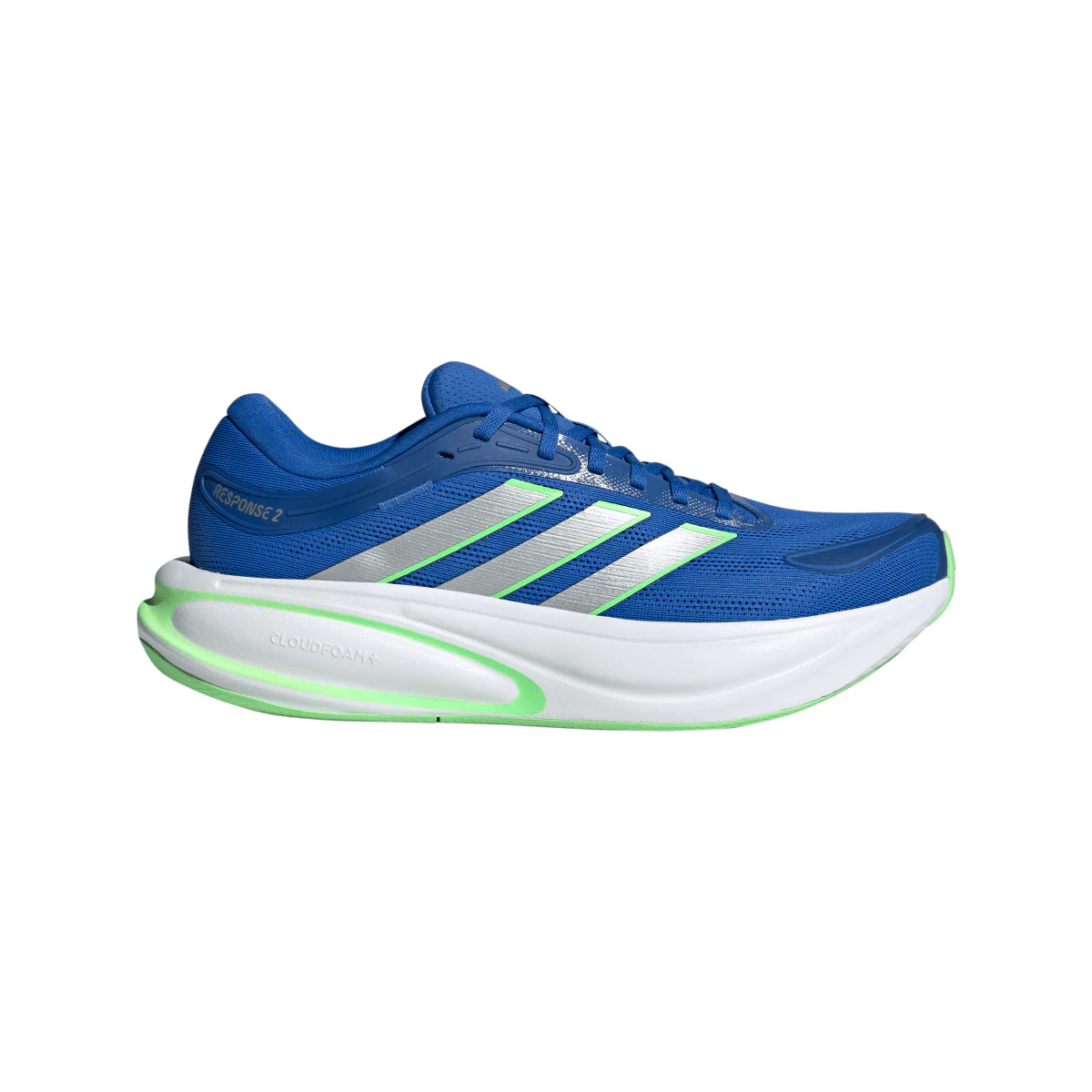 Scarpe da running uomo adidas Response 2 blu con intersuola Cloudfoam - Image 6