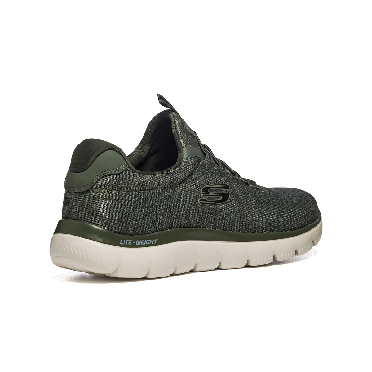 Scarpe da running verde oliva con sottopiede Memory Foam e intersuola Lite-Weight Skechers Summits - Image 3