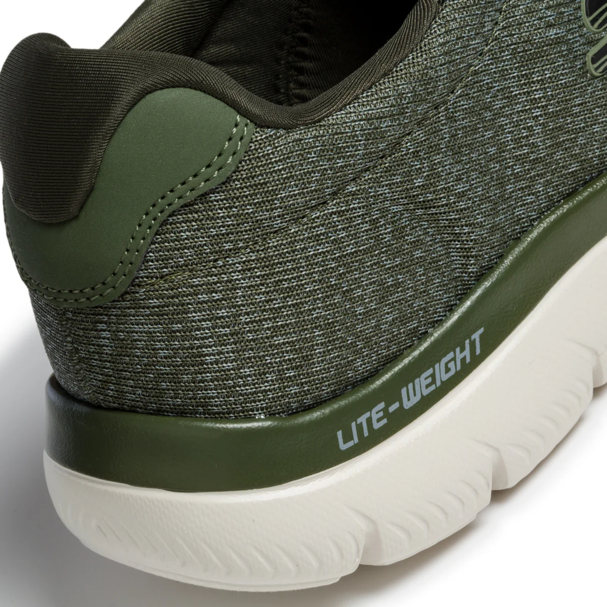 Scarpe da running verde oliva con sottopiede Memory Foam e intersuola Lite-Weight Skechers Summits - Image 7