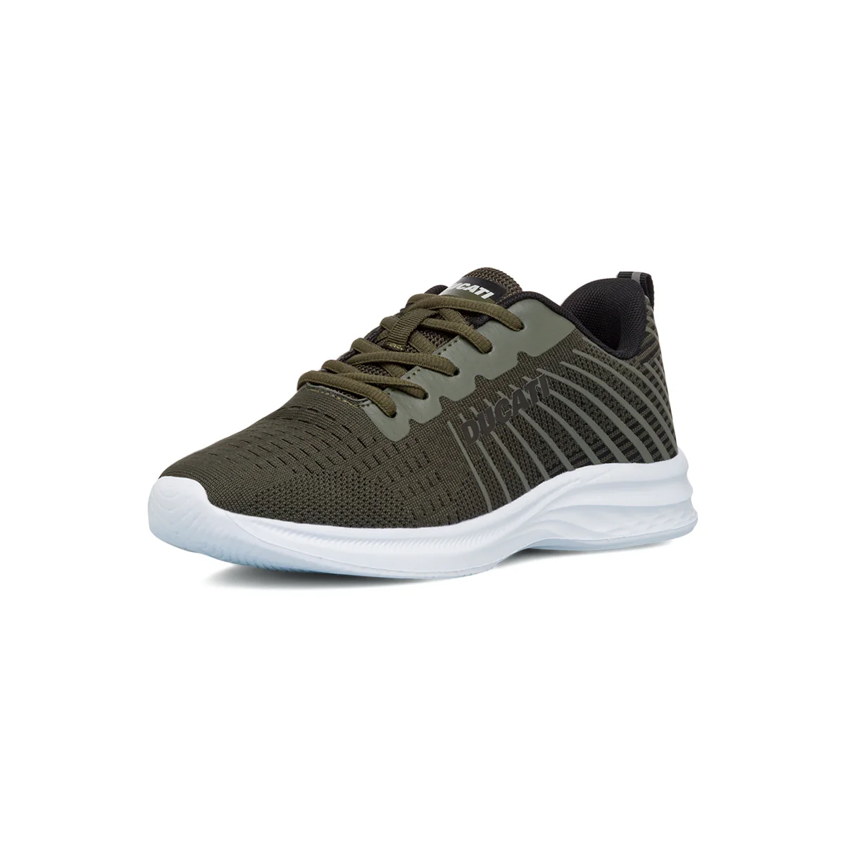 Scarpe da running verdi da Uomo in tessuto traspirante con logo Ducati - Image 2