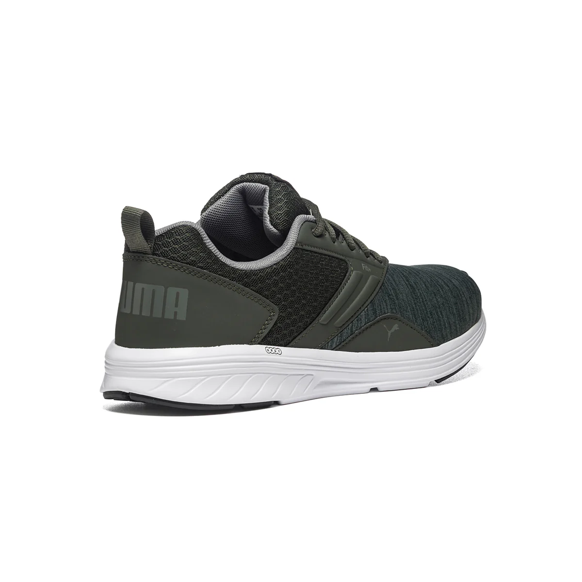 Scarpe da running verdi e grigie in tessuto con logo a contrasto Puma Nrgy Comet - Image 3
