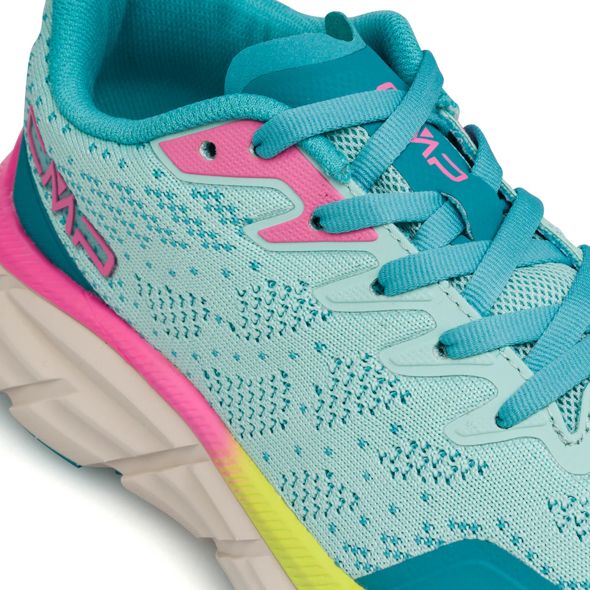 Scarpe da Trail Running azzurre da Donna con dettagli rosa e gialli CMP Rahmsy - Image 4