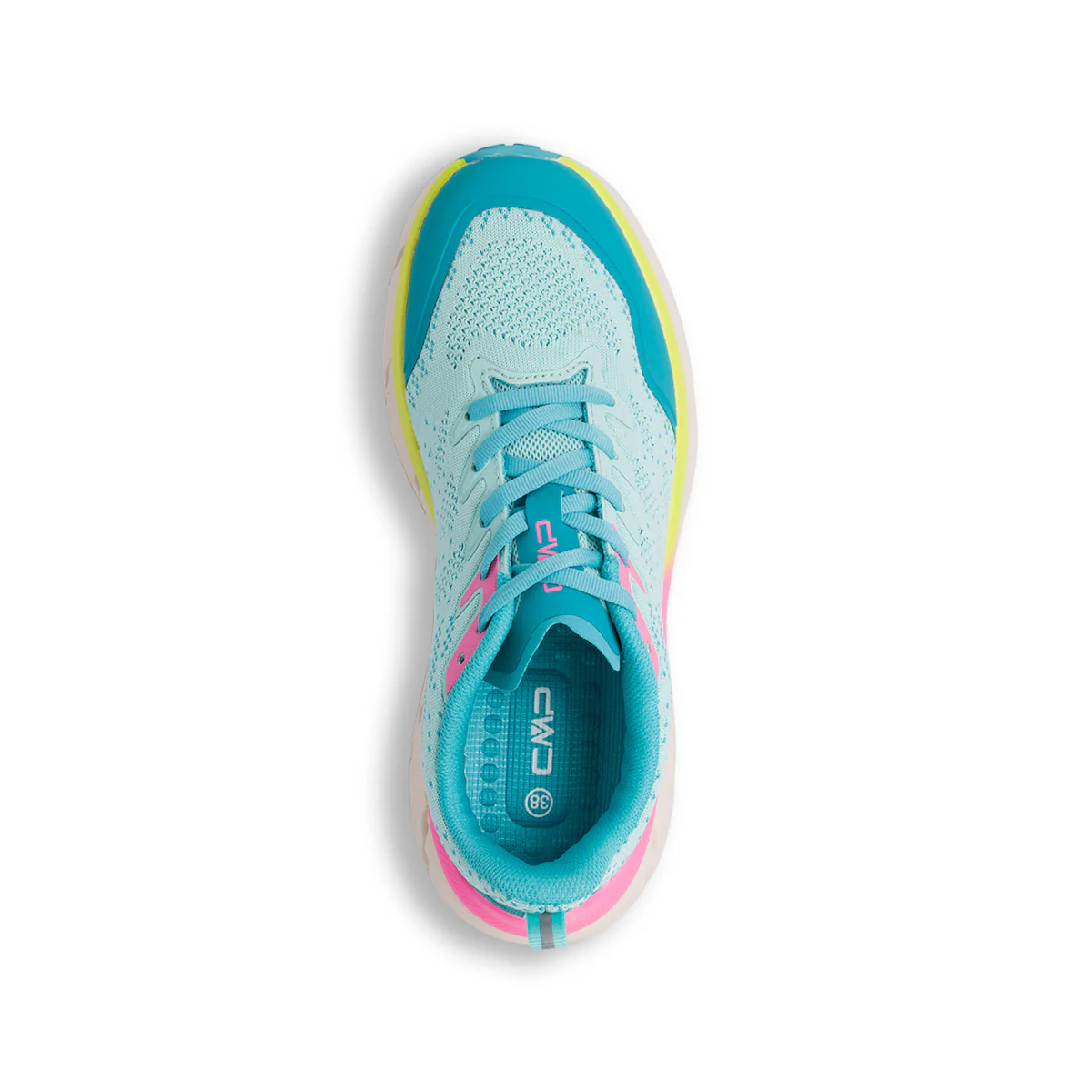 Scarpe da Trail Running azzurre da Donna con dettagli rosa e gialli CMP Rahmsy - Image 5