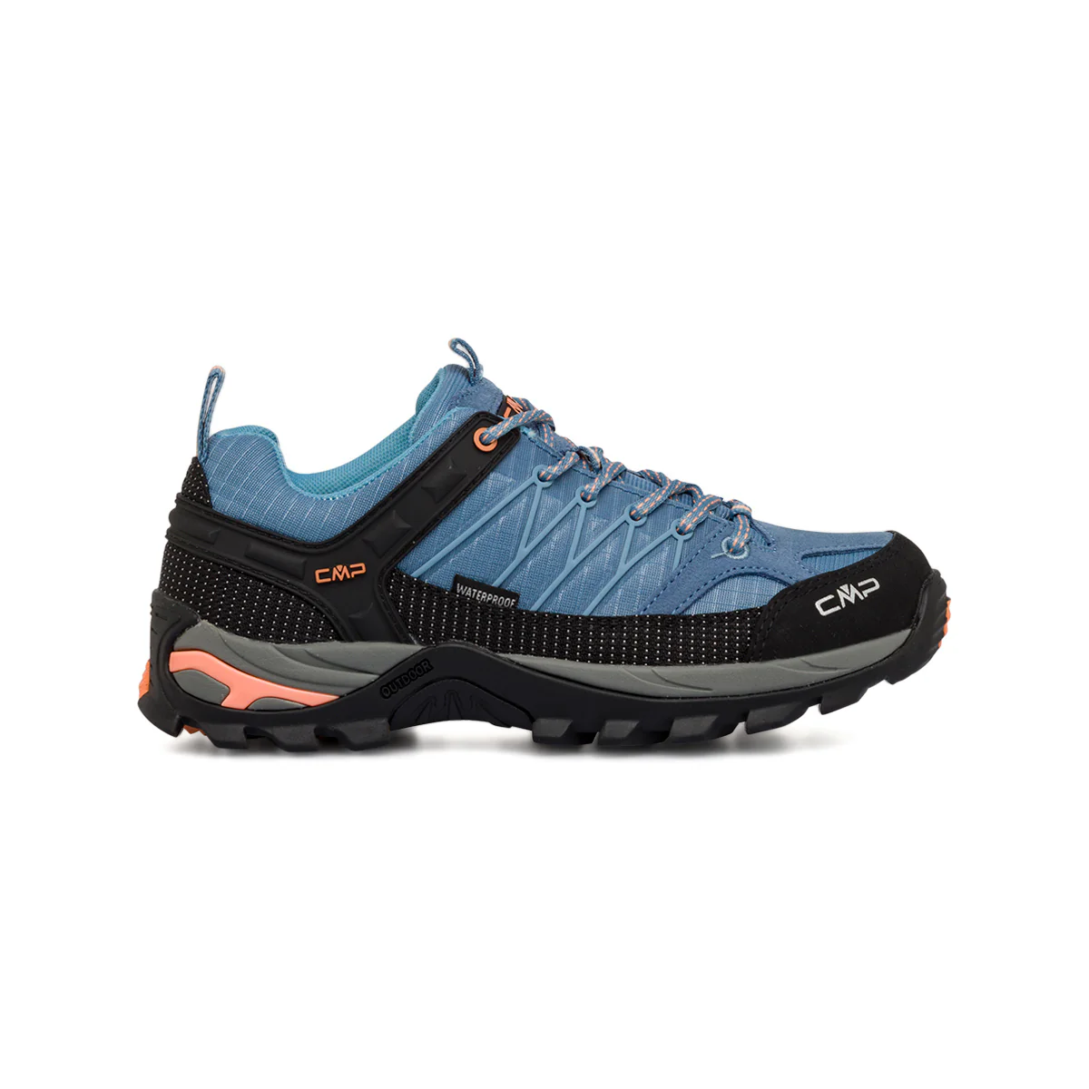 Scarpe da Trekking azzurre da Donna in tessuto waterproof CMP Rigel Low