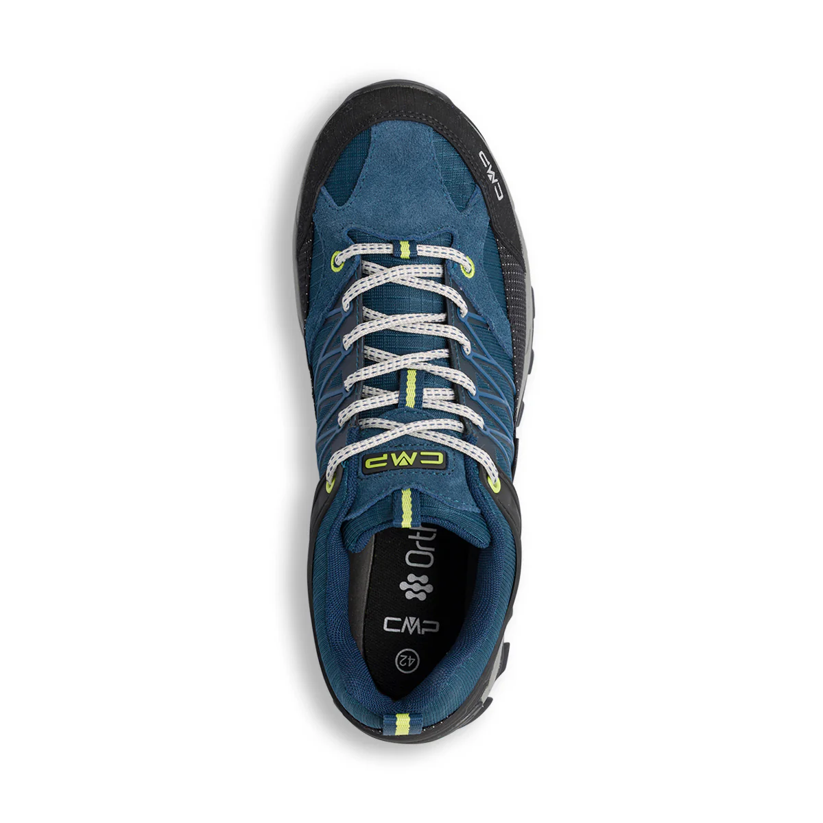 Scarpe da Trekking da Uomo in pelle blu petrolio Waterproof CMP Rigel Low - Image 5