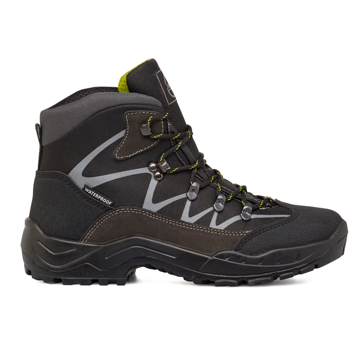 Scarpe da trekking da uomo nere e grigie Jacalu
