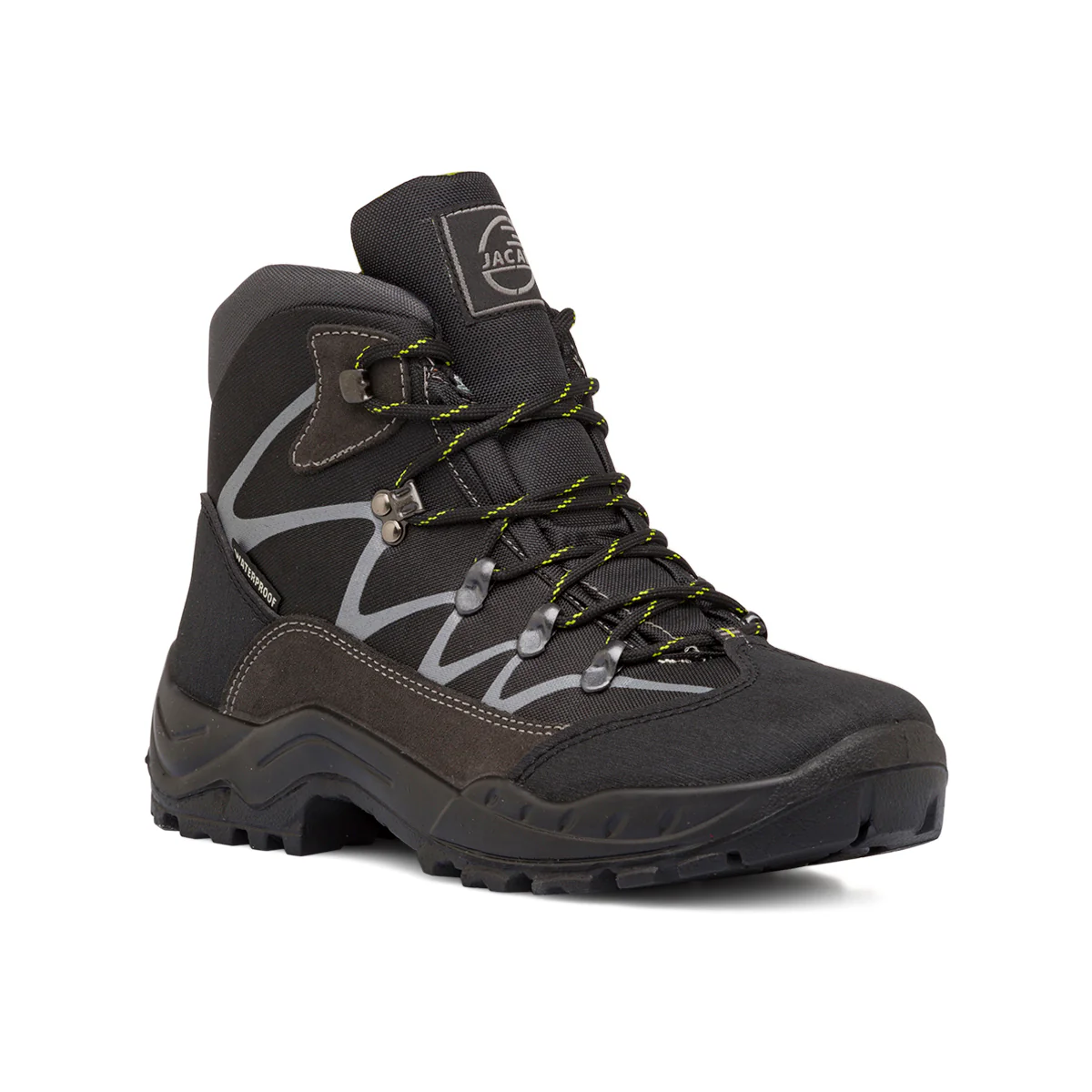 Scarpe da trekking da uomo nere e grigie Jacalu - Image 2