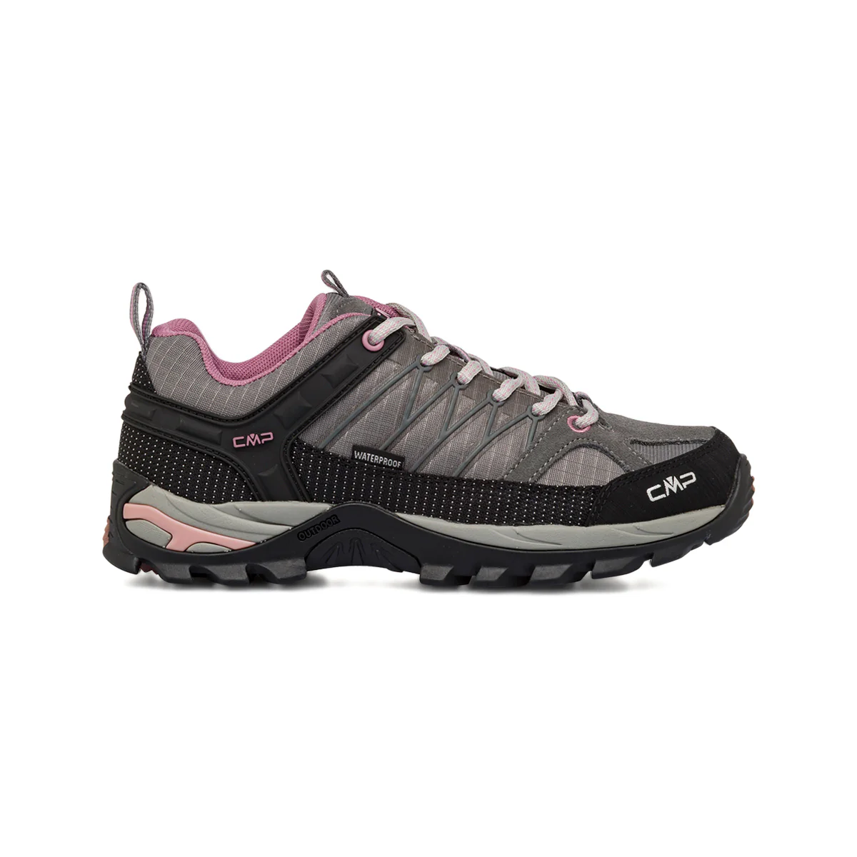 Scarpe da Trekking grigie e nere in pelle da Donna CMP Rigel Low