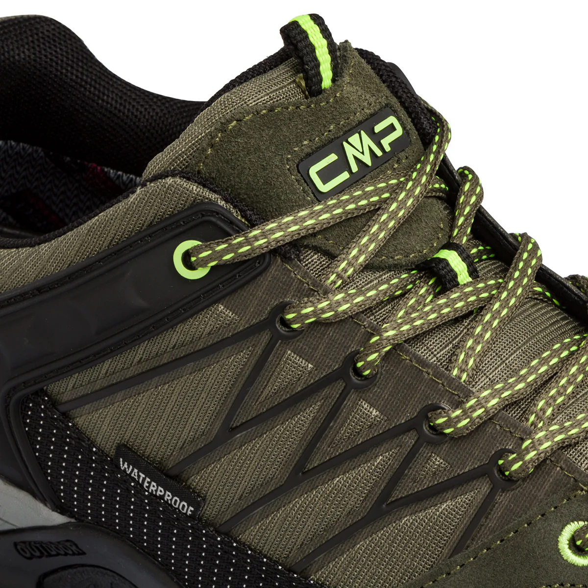 Scarpe da trekking verdi e nere da uomo waterproof CMP Rigel Low - Image 5