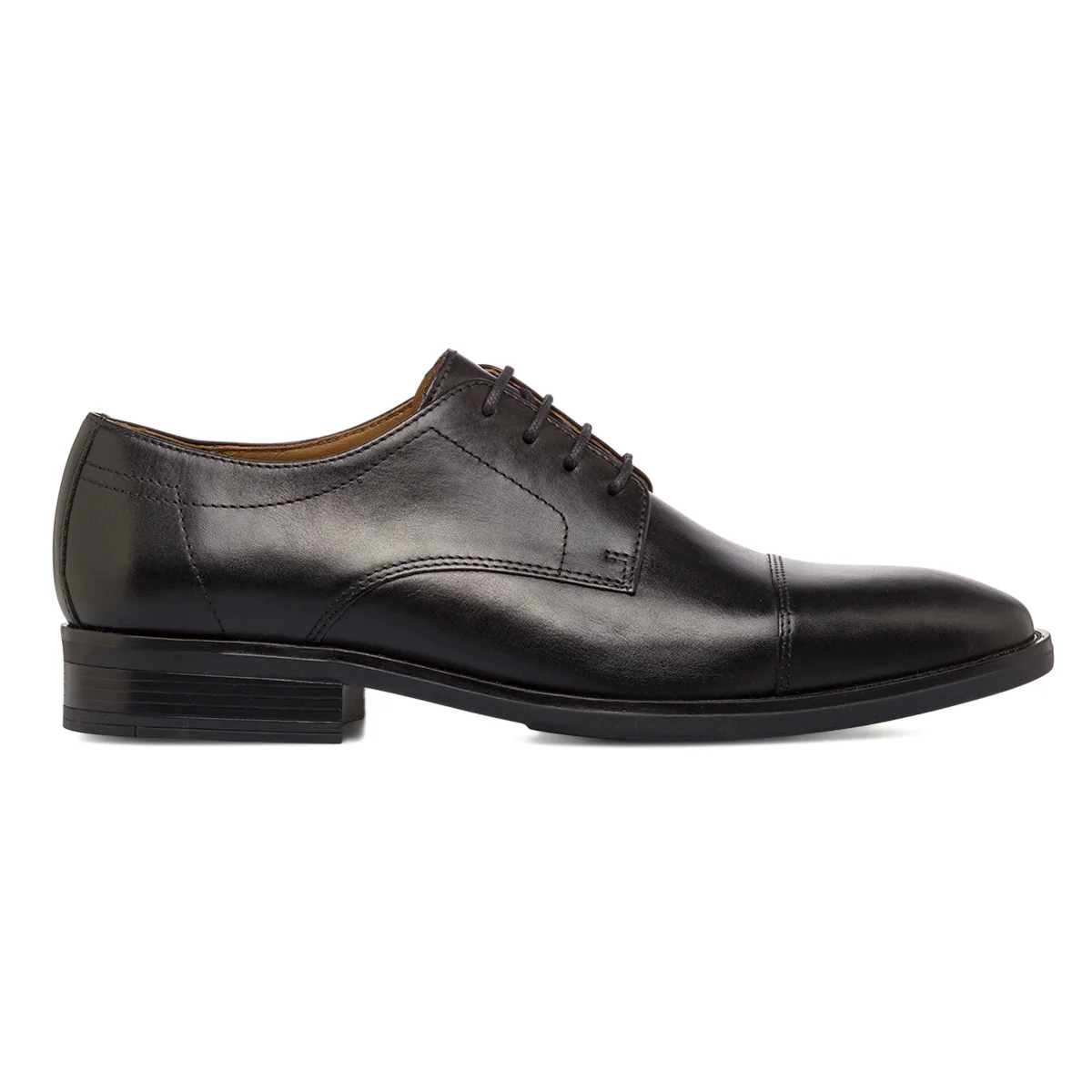 Scarpe da Uomo Derby in Pelle Nere Primopiano
