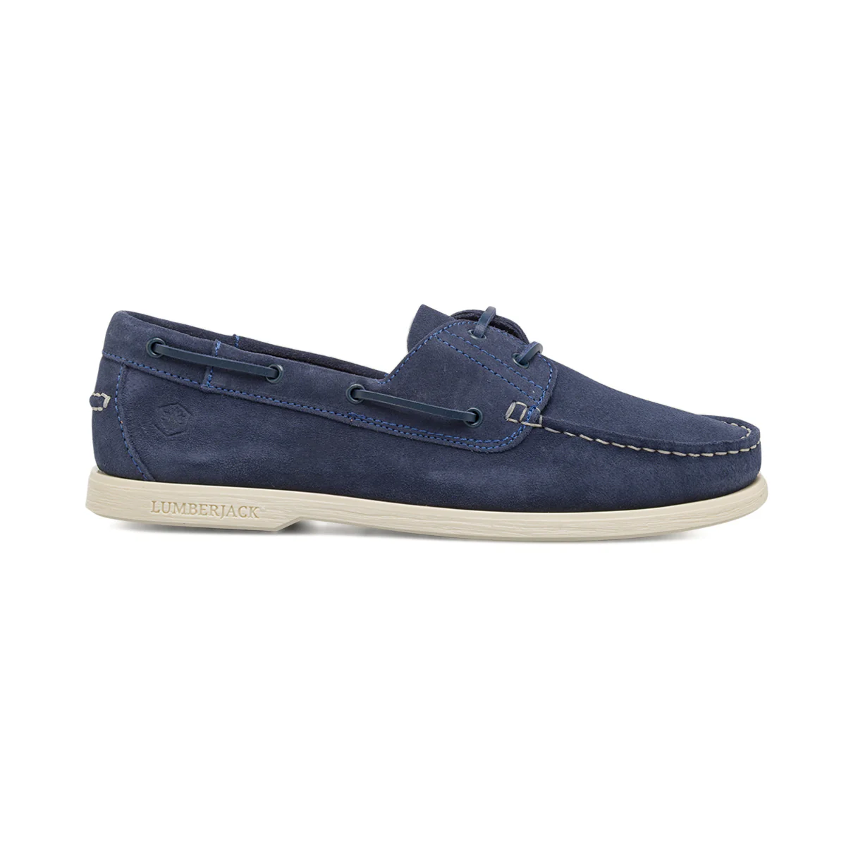 Scarpe da vela Blu da Uomo effetto scamosciato Lumberjack