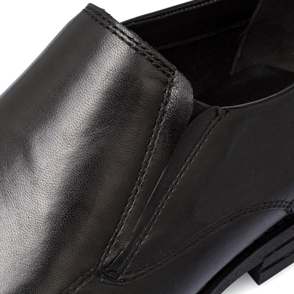 Scarpe eleganti da uomo nere in pelle senza allacciatura La Cuoieria - Image 4