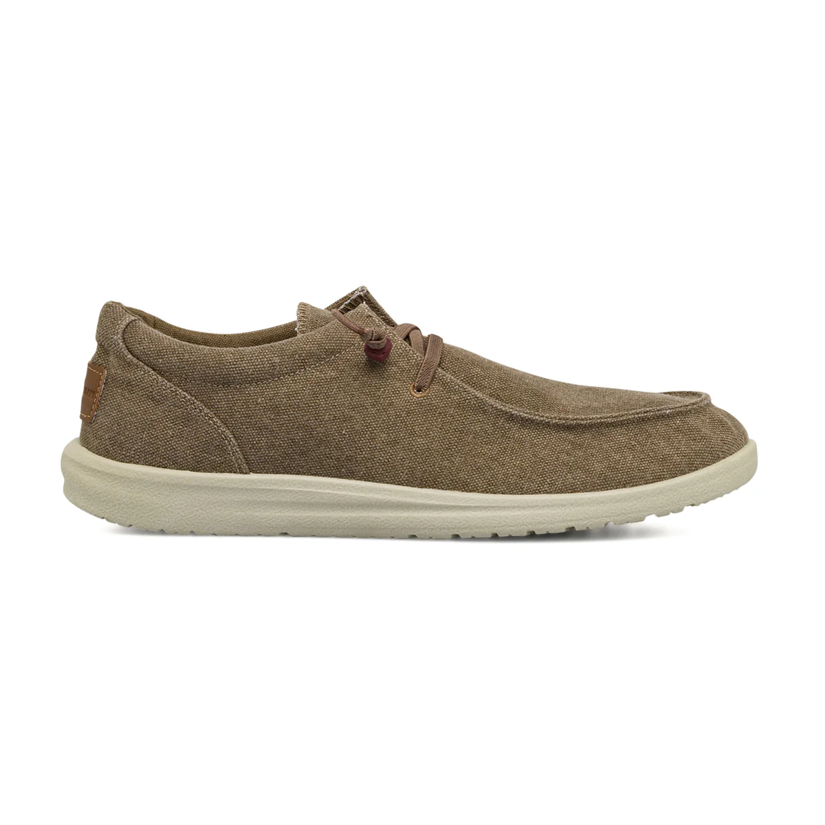 Scarpe in tela beige da Uomo con lacci elastici Riflessi Urbani