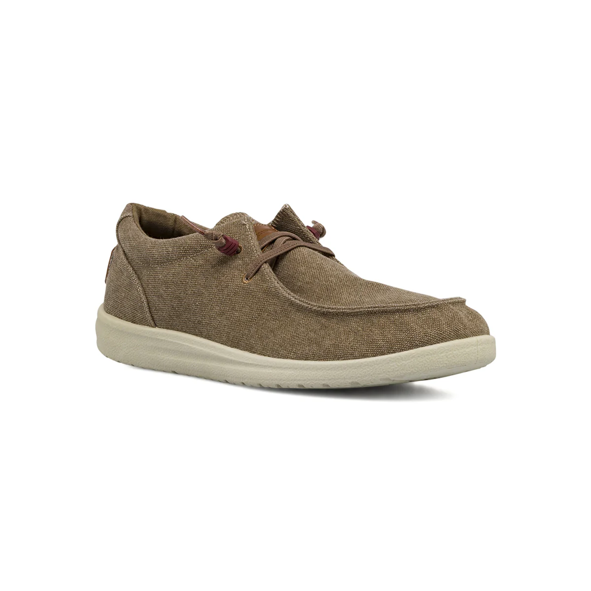Scarpe in tela beige da Uomo con lacci elastici Riflessi Urbani - Image 2