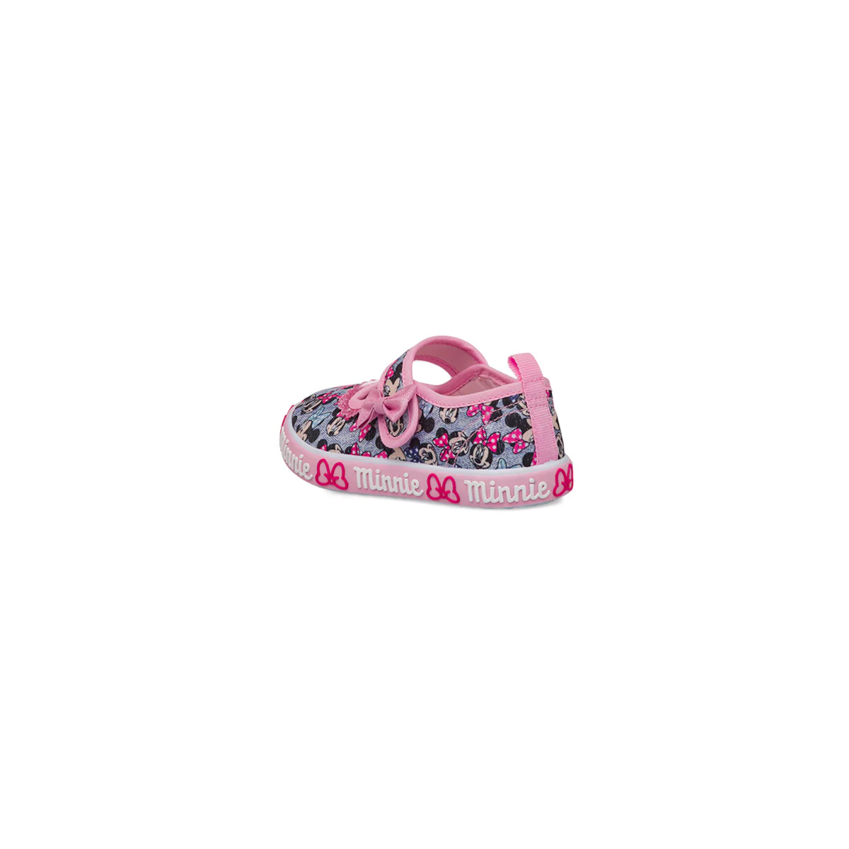 Scarpe Minnie rosa da Bambina con fiocco e chiusura con strappo - Image 4