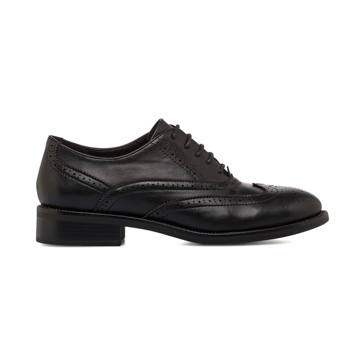 Scarpe Oxford nere da Donna con dettaglio Brogue Lora Ferres