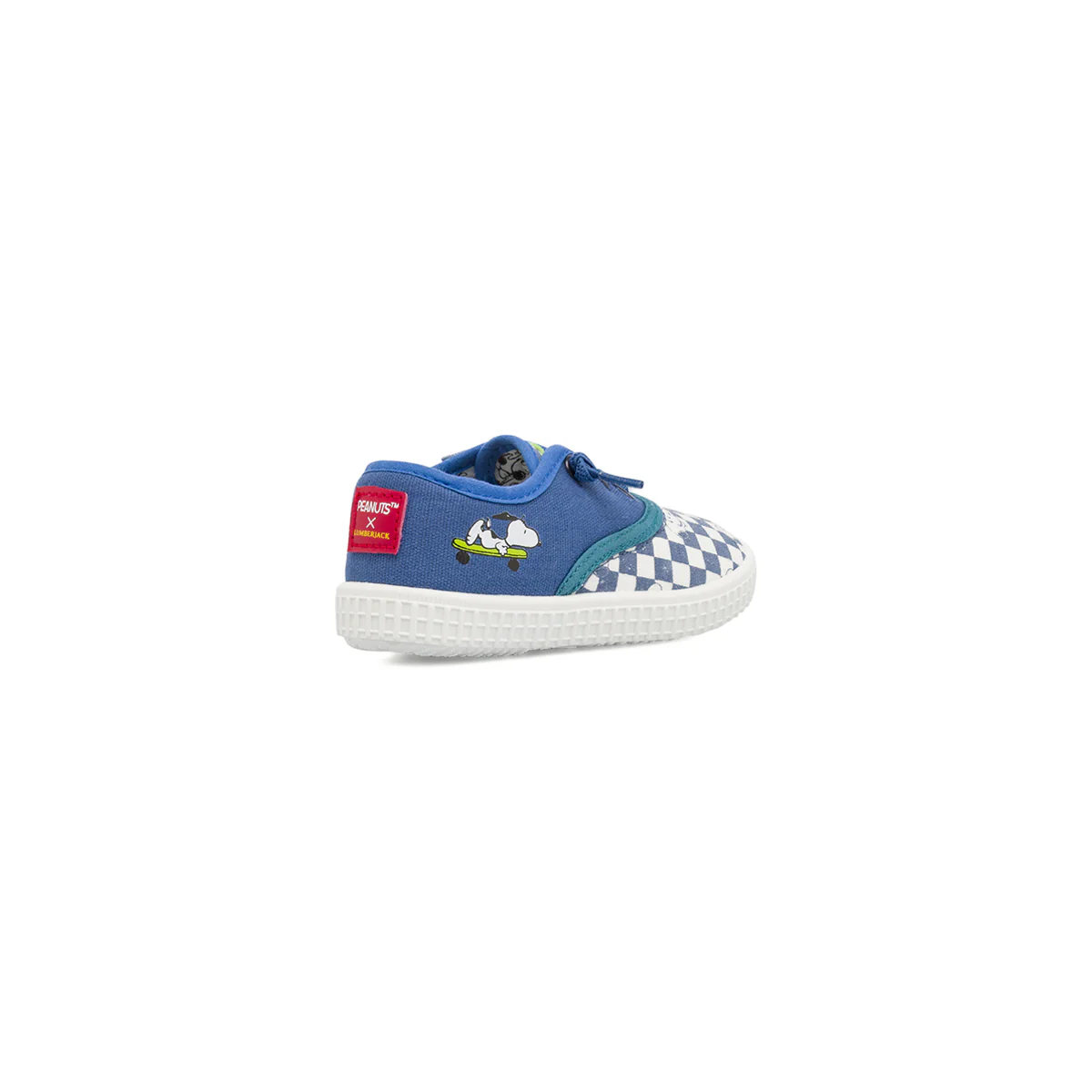 Scarpe primi passi Bambino blu a scacchiera Snoopy Peanuts Lumberjack - Image 3