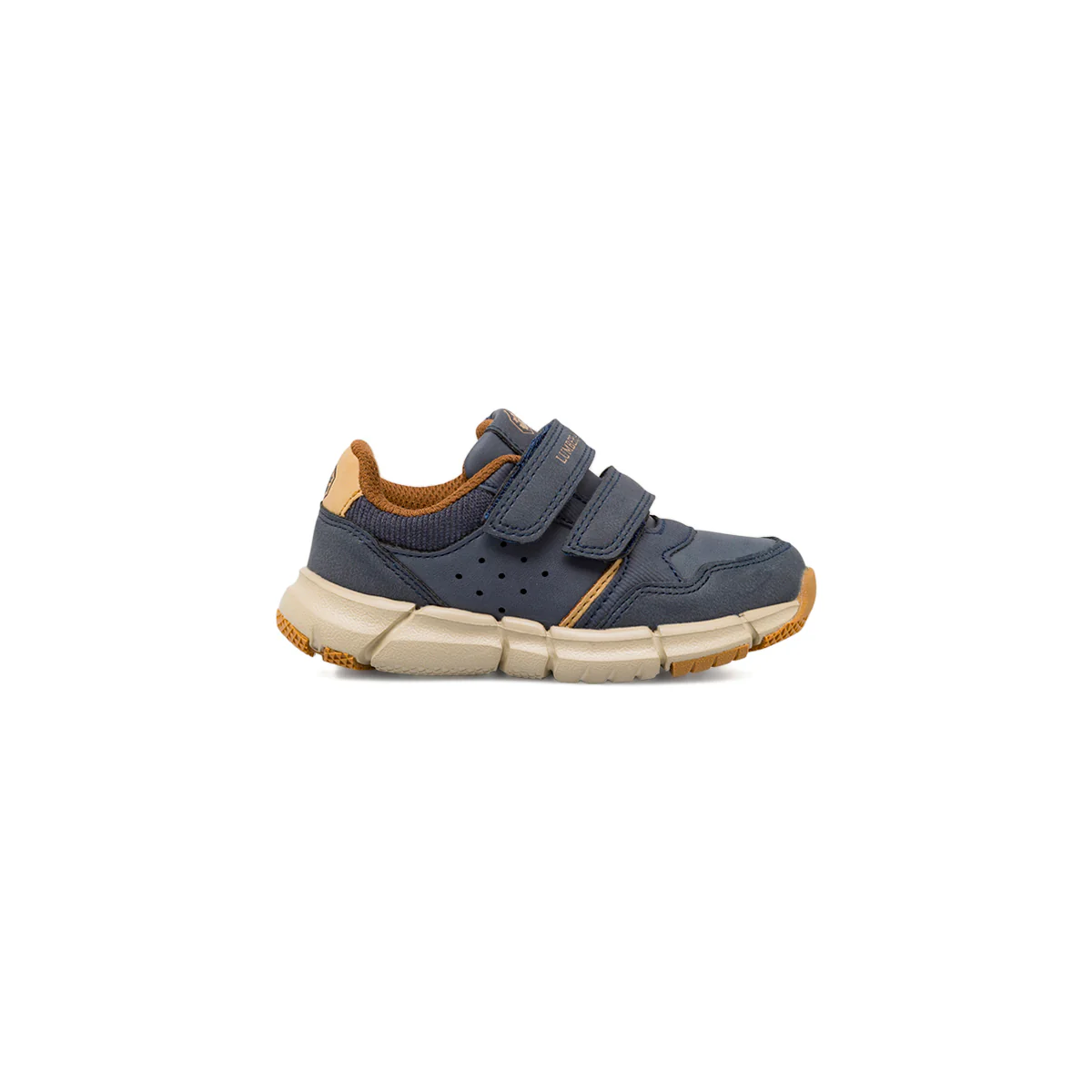 Scarpe primi passi Bambino blu Lumberjack con strappo in velcro