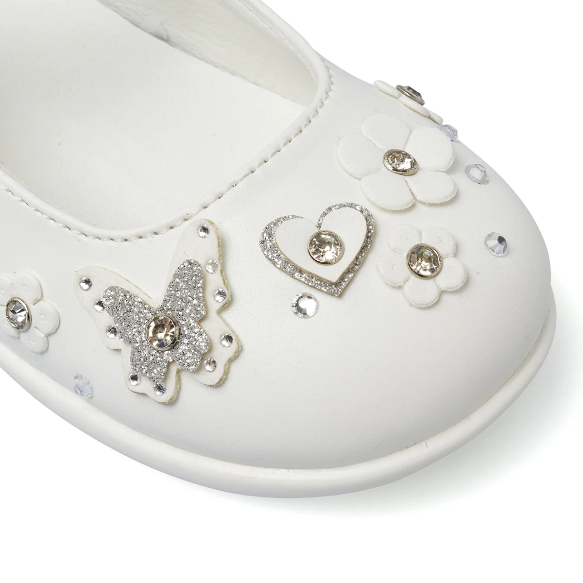 Scarpe primi passi bianche Bambina con glitter Le scarpe di Alice - Image 5