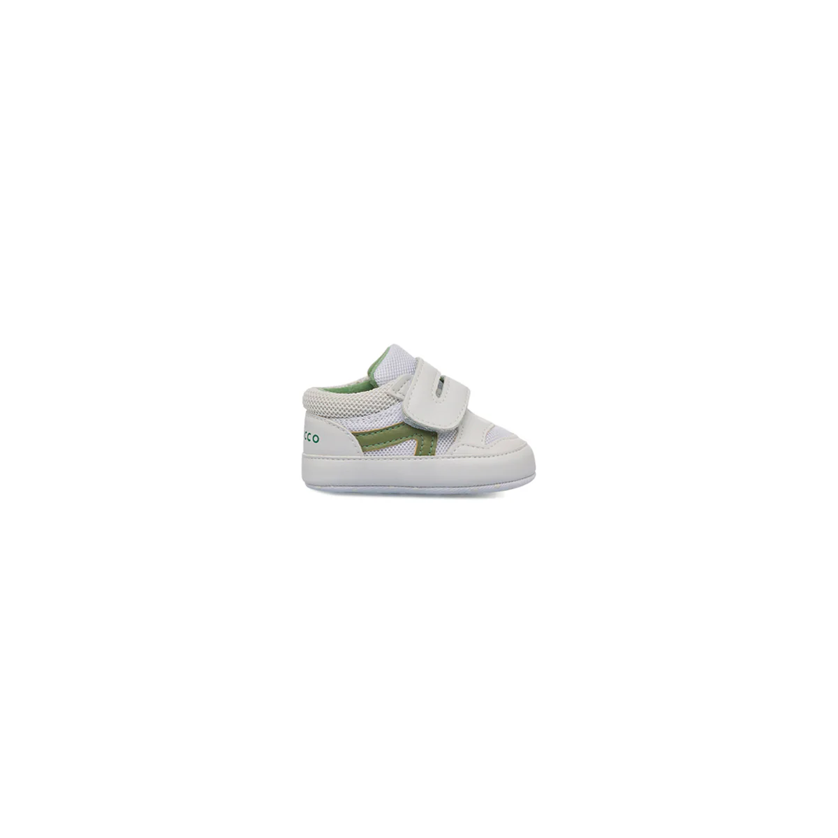 Scarpe Primi passi bianche da Bambino con dettaglio verde Chicco