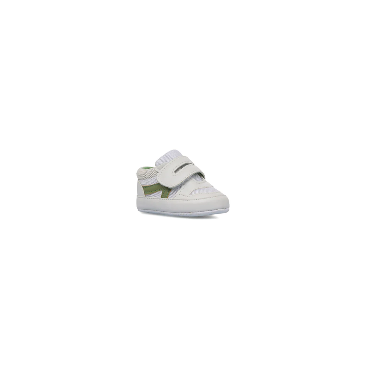 Scarpe Primi passi bianche da Bambino con dettaglio verde Chicco - Image 2