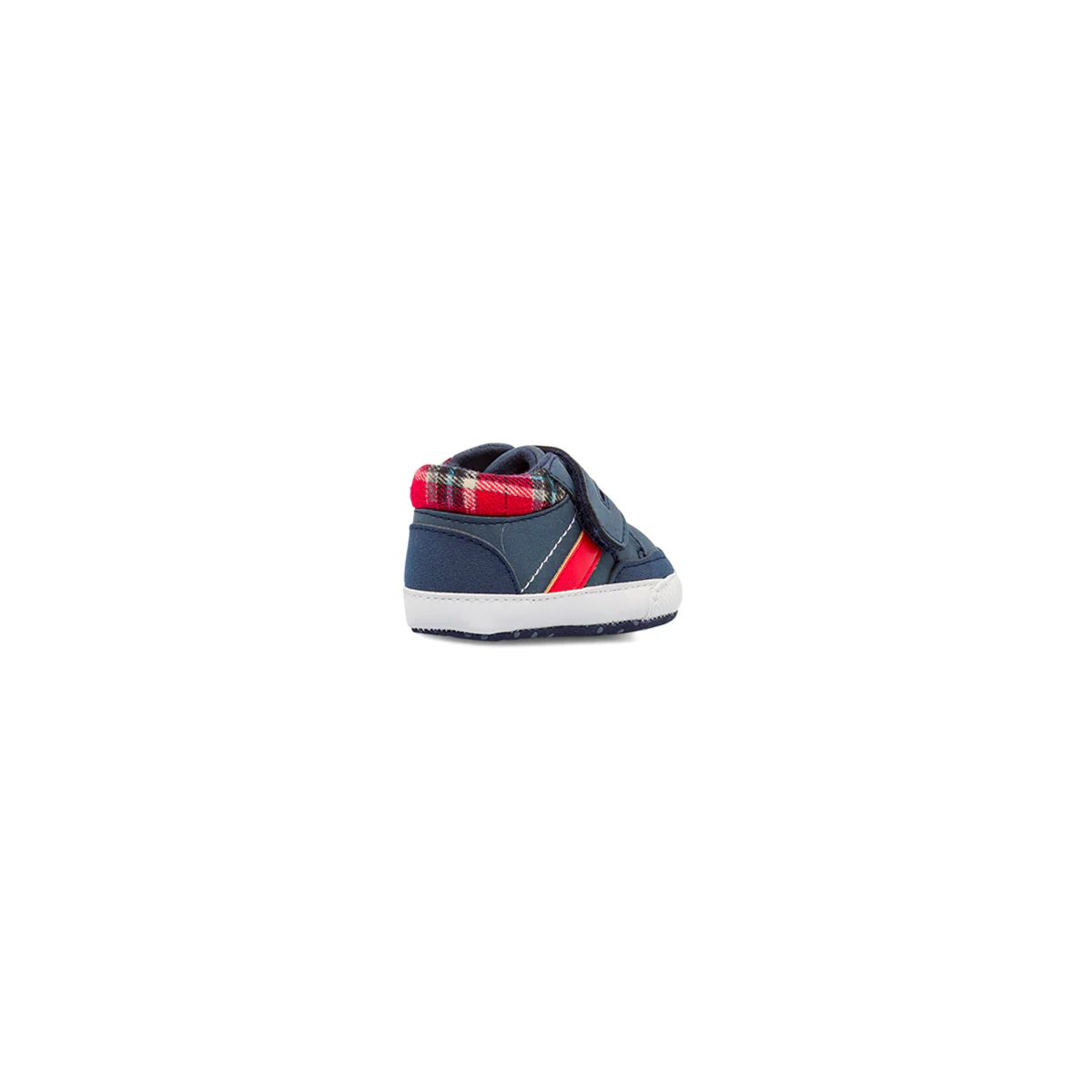 Scarpe Primi Passi blu da bambino con dettagli tartan rossi Chicco - Image 3