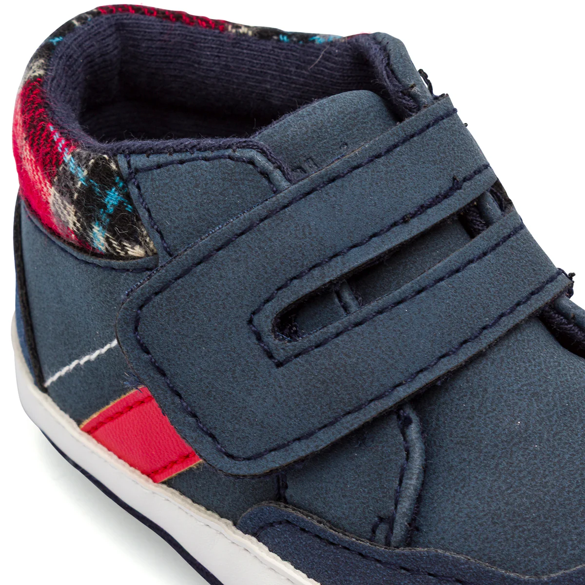 Scarpe Primi Passi blu da bambino con dettagli tartan rossi Chicco - Image 5