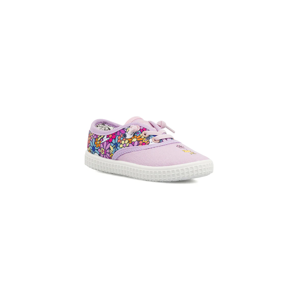 Scarpe primi passi da Bambina lilla in tela Snoopy Lumberjack - Image 2