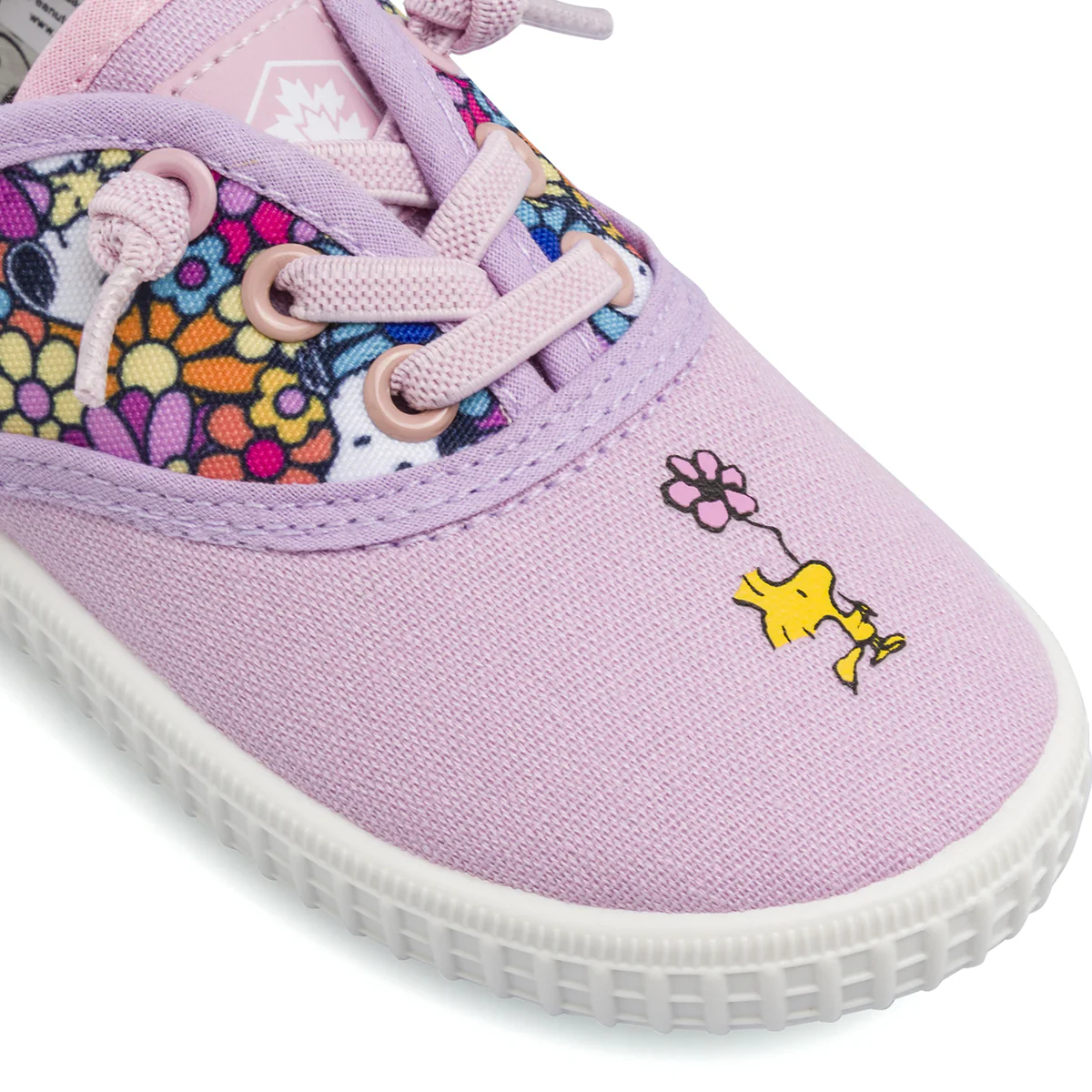 Scarpe primi passi da Bambina lilla in tela Snoopy Lumberjack - Image 5