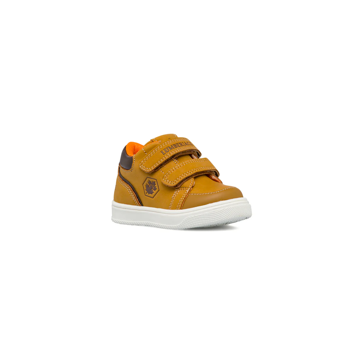 Scarpe Primi passi da bambino gialle in similpelle con chiusura a strappi Lumberjack - Image 2