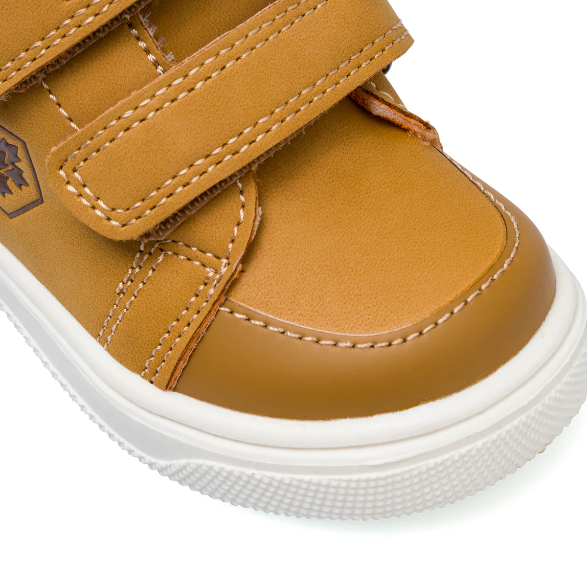 Scarpe Primi passi da bambino gialle in similpelle con chiusura a strappi Lumberjack - Image 4