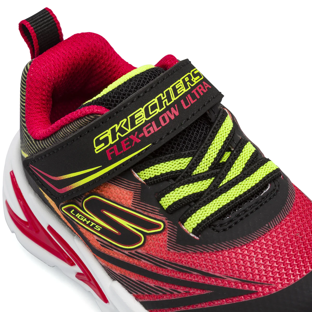Scarpe primi passi da Bambino rosse con luci Skechers Flex-Glow Ultra - Image 4