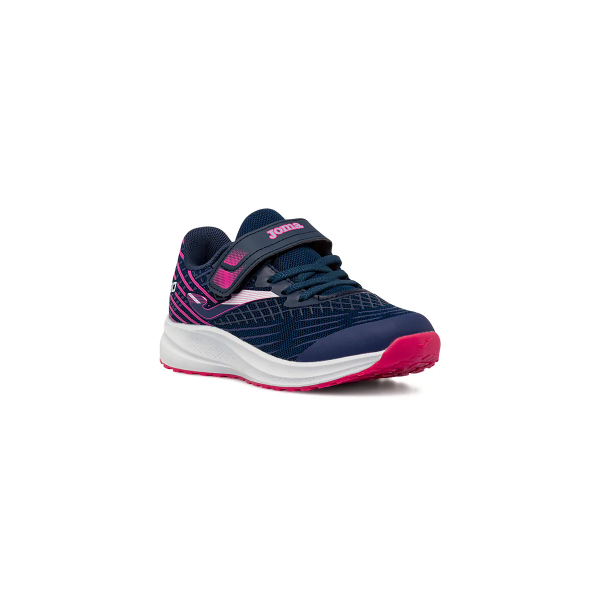 Scarpe running da bambina blu navy in mesh con strappo Joma JR30 - Image 2