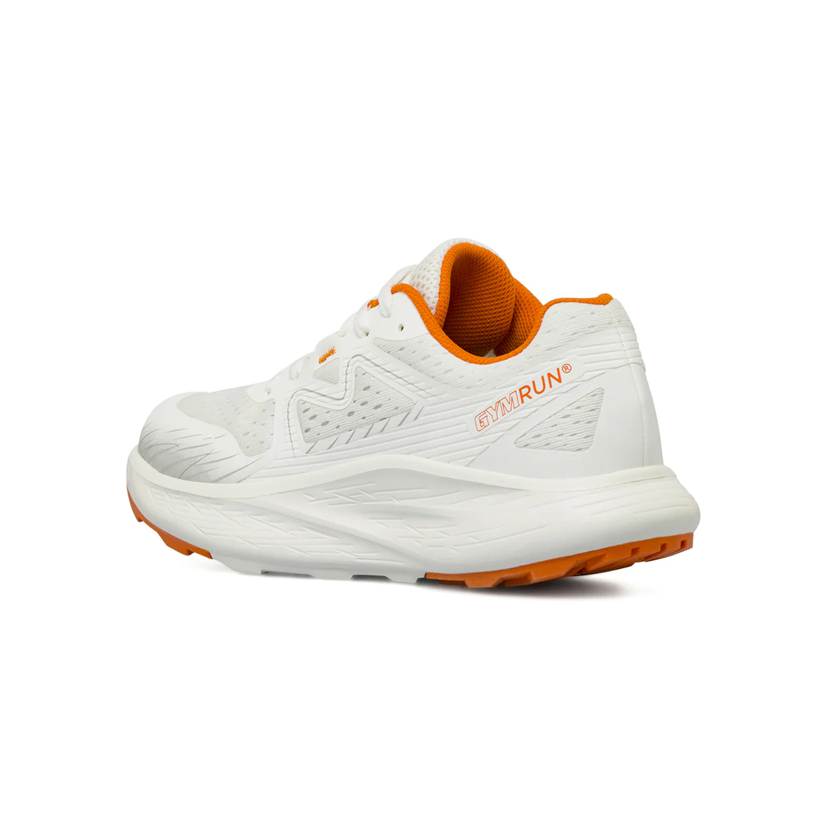 Scarpe running uomo bianche con dettagli arancio GymRun - Image 3