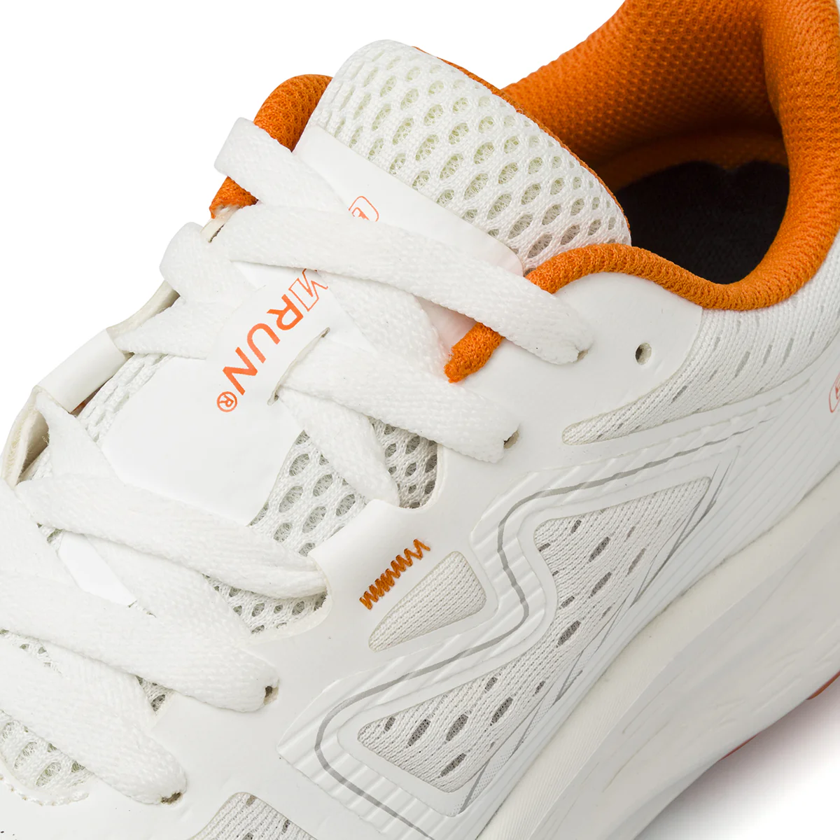 Scarpe running uomo bianche con dettagli arancio GymRun - Image 4