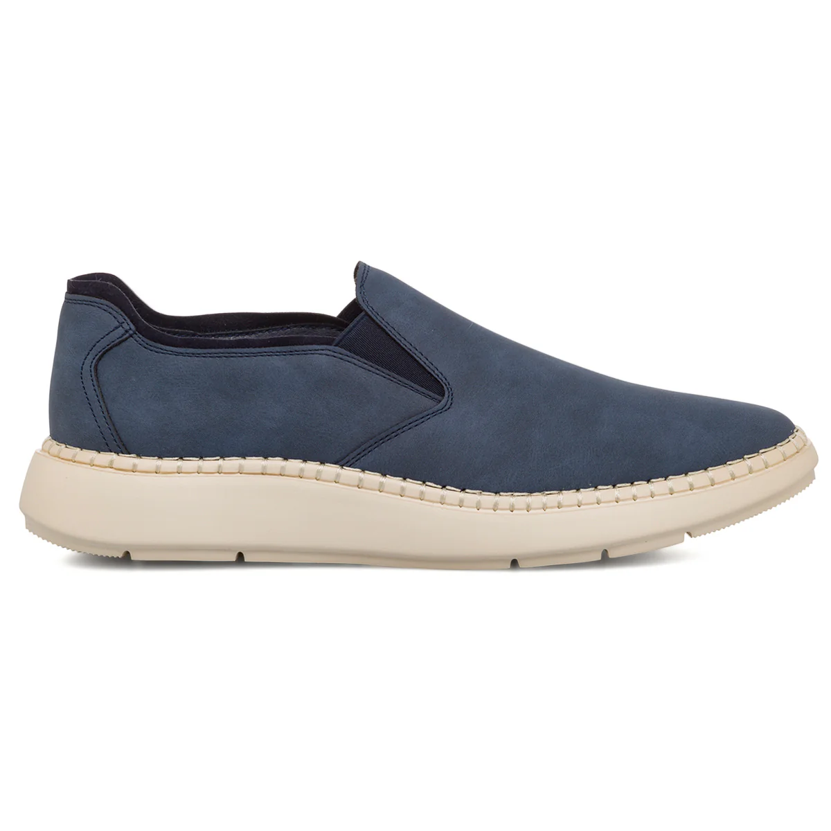 Scarpe slip-on casual da uomo blu navy P Soft