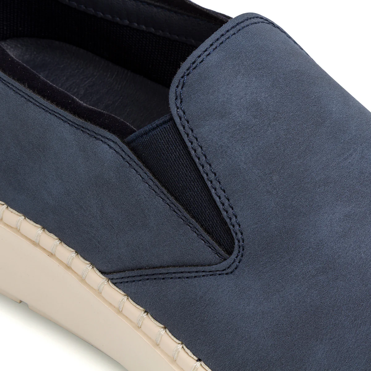 Scarpe slip-on casual da uomo blu navy P Soft - Image 5