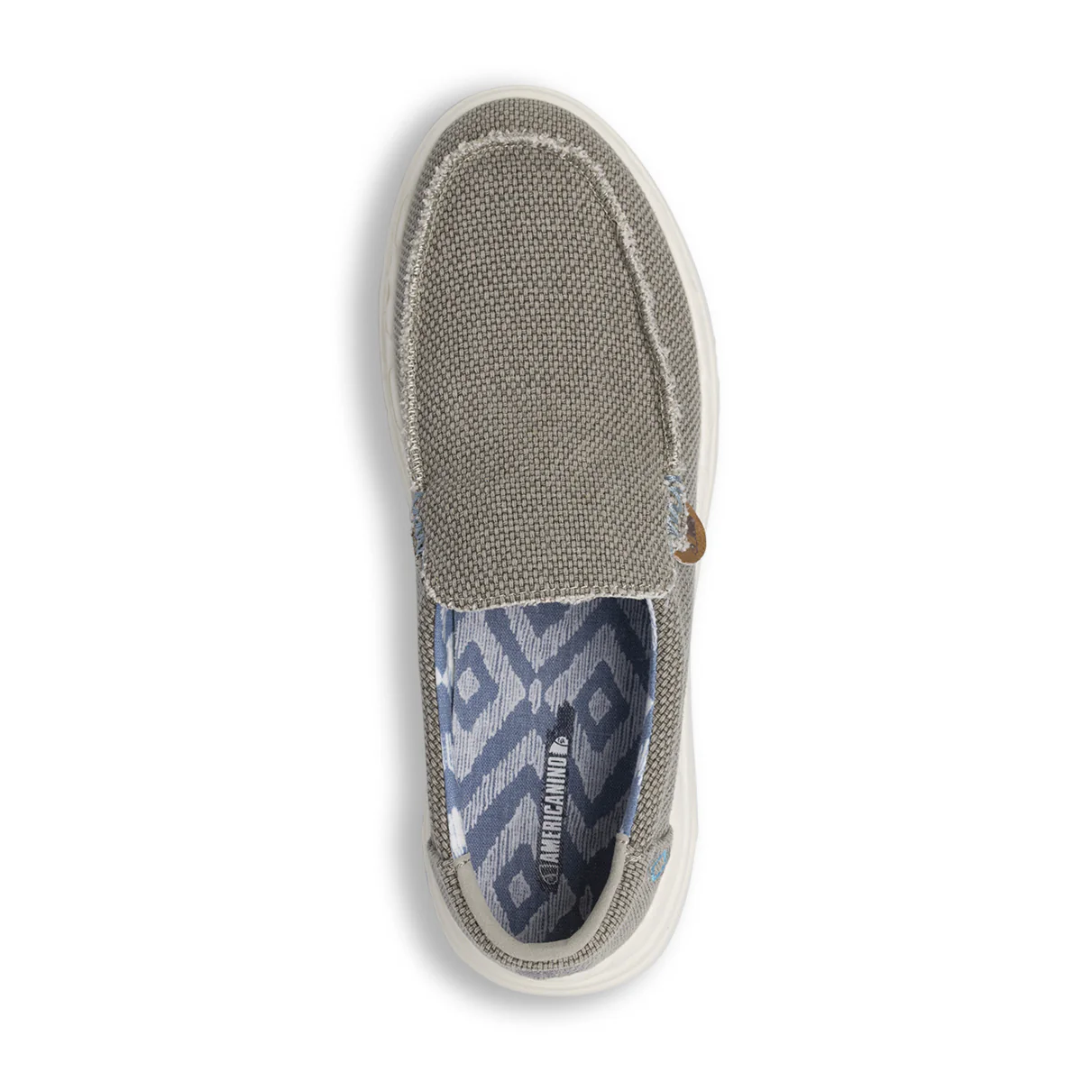 Scarpe Slip-on da Uomo grigi effetto sfilacciato Americanino - Image 5