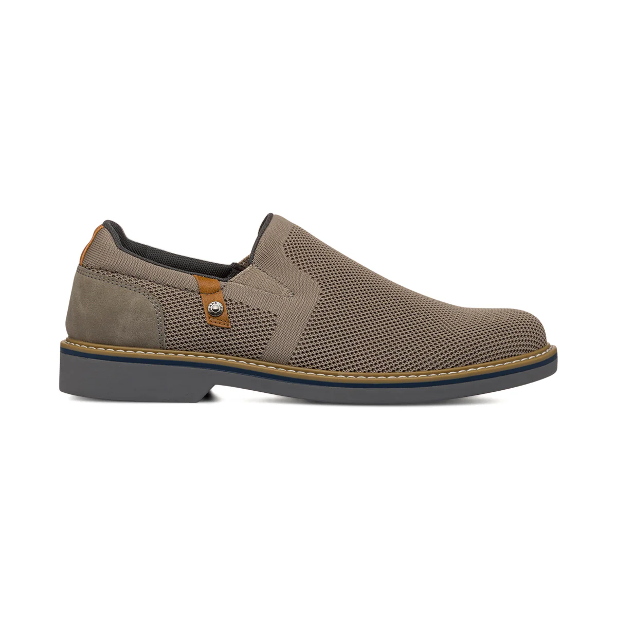 Scarpe slip-on da uomo in tessuto mesh grigio con dettagli in contrasto Riflessi Urbani - Image 4