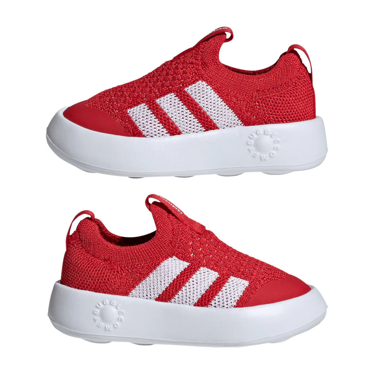Scarpe slip-on Primi Passi rosse da Bambini adidas Bubblecomfy Infant - Image 7